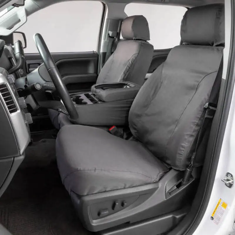 Covercraft Seatsaver Custom Front Row Seat Covers For 2014–2015 Nissan Xterra – Polycotton, Grey 1