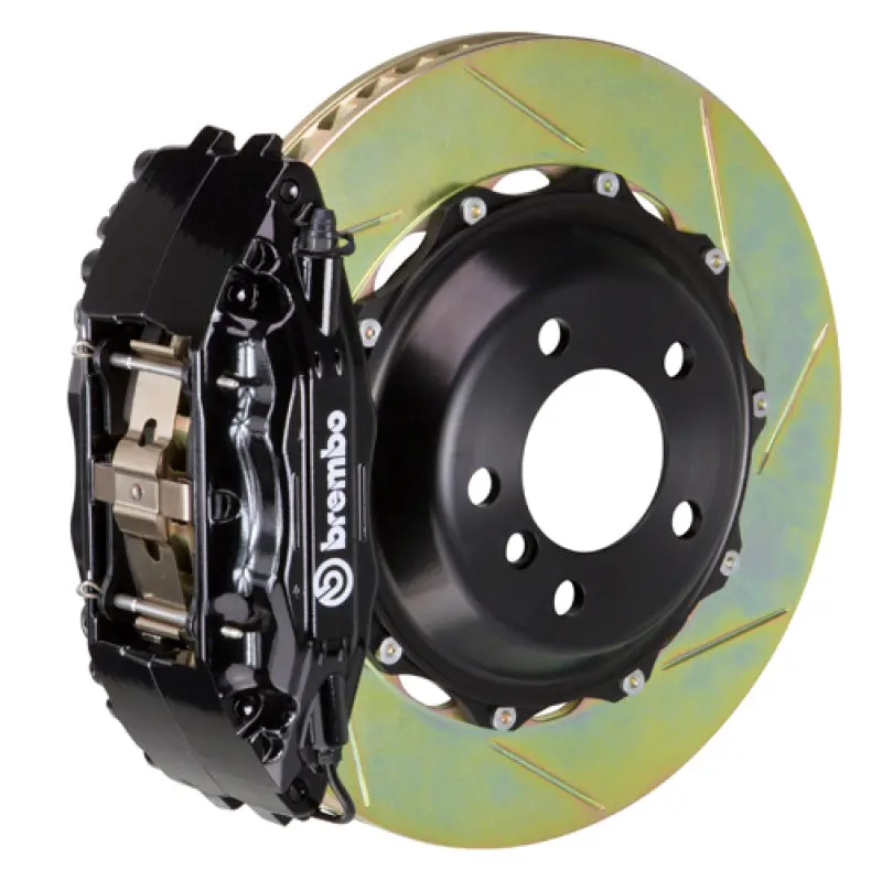 Brembo 97-04 Corvette C5 Front Gt Bbk 4 Piston Cast 2Pc 355X32 2Pc Rotor Slotted Type-1-Black 1